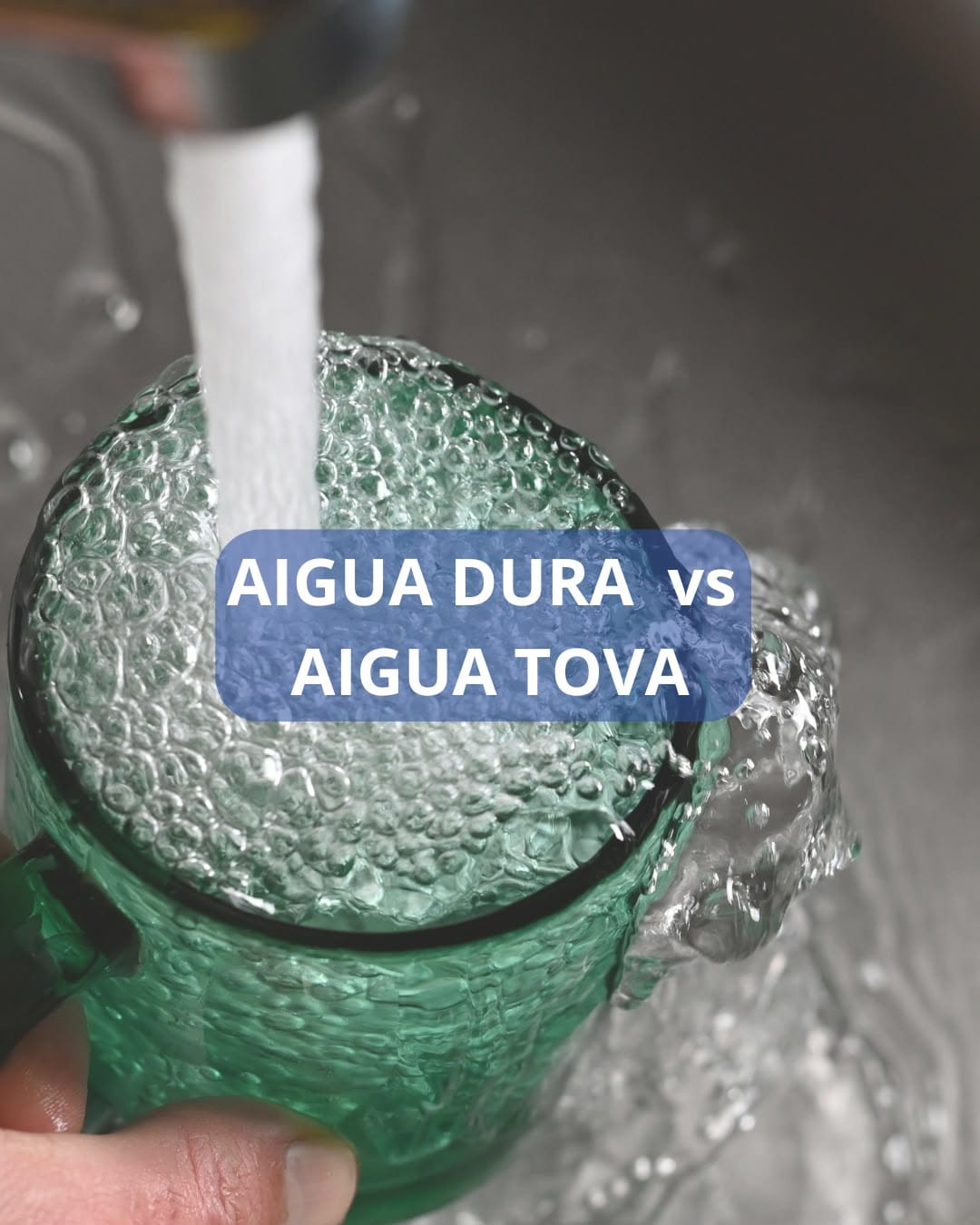 Infografia comparativa entre aigua dura i aigua tova